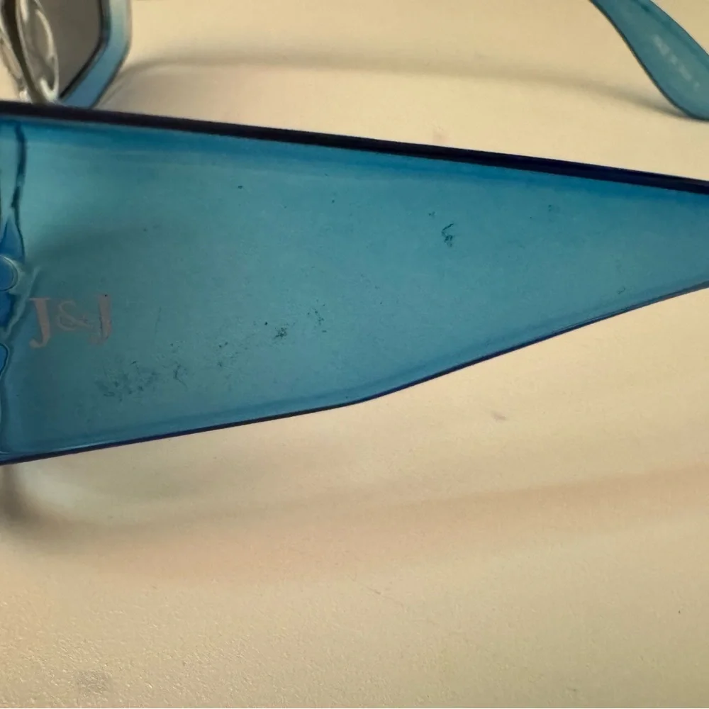 TWO Pairs of Janie and Jack Square Sunglasses, Ombré Blue, Pink Hearts, 4+